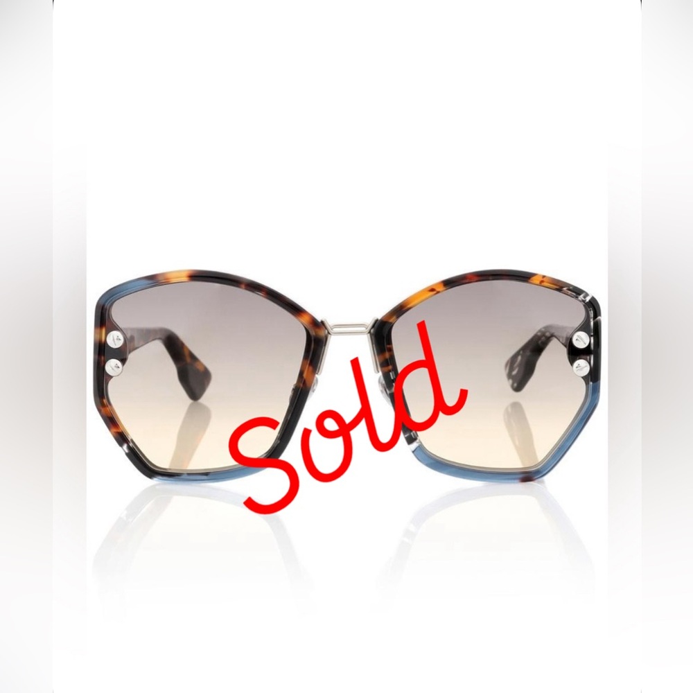 Dior Addict2 Tortoise-Printed Sunglasses in Havana Blue